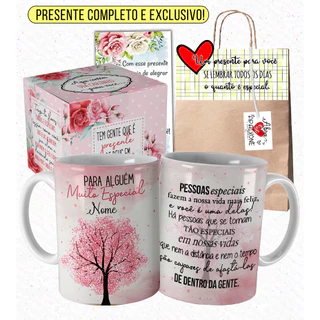 Caneca Pessoa Especial Pessoa Querida com Nome Presente de Deus Ela com Embalagem Presenteável Cde