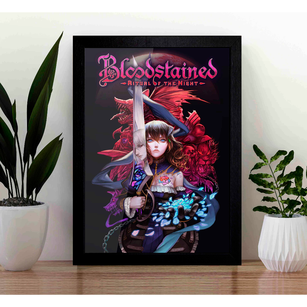 Quadro Bloodstained Ritual of the Night A3 - com Acrílico Na