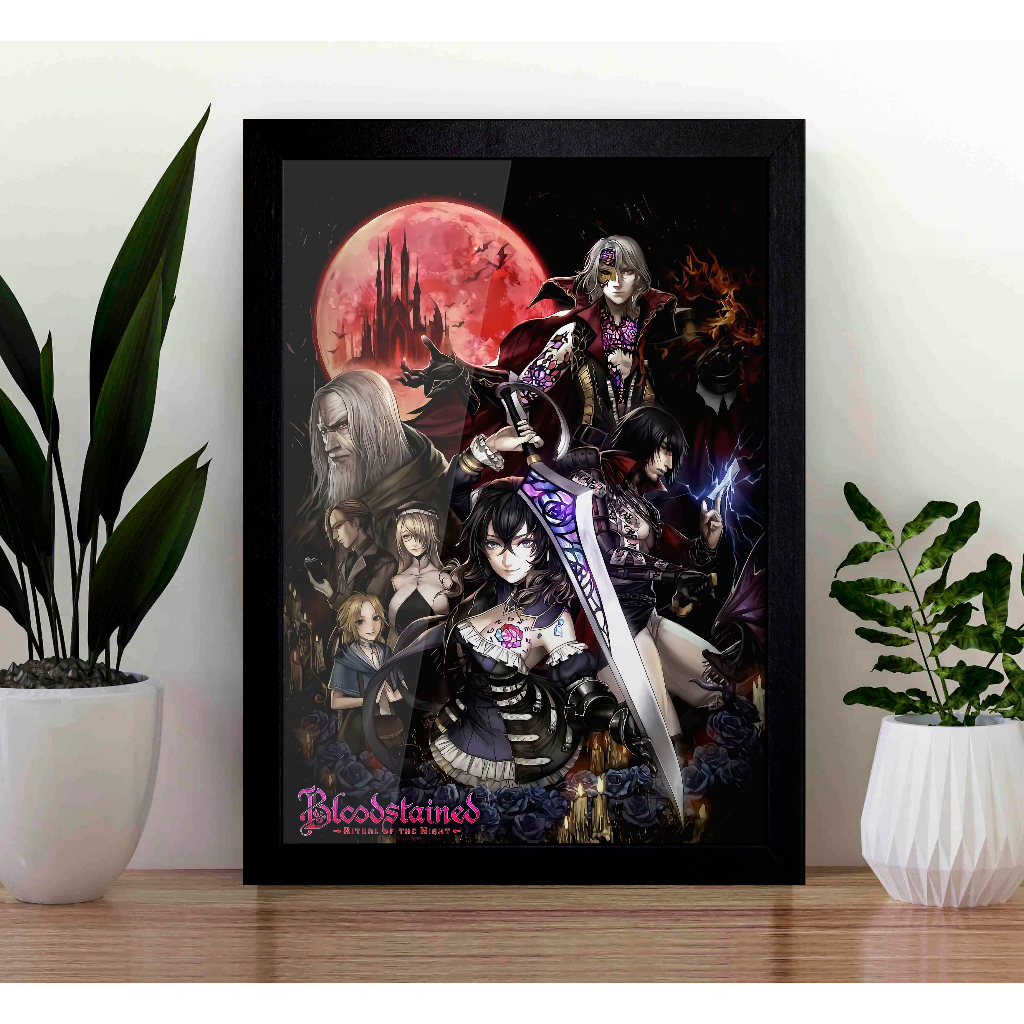 Quadro Bloodstained Ritual of the Night A3 - com Acrílico Na