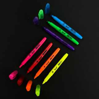 Kit Marca Texto BRW Neon - Escolha a Cor (2, 6 ou 12 Unidades)