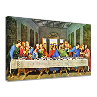 Quadro em tela decorativo santa ceia para sala de jantar