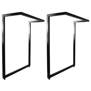 2 Pes Base Para Mesa Tubular Escrivaninha Aparador 75x68cm
