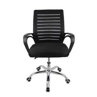 Cadeira Escritório Giratória Office Zebrada Estofado Mesh Evolux Oficial