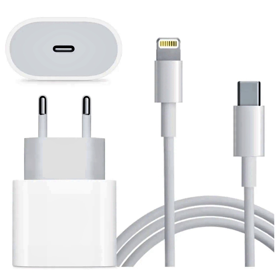 Carregador Adaptador De Energia 20w Usb C Rápido Para Iphone 11 12 13 14 Mini Pro Max Entrega 8949