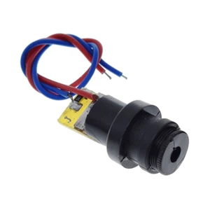 Leiser com Cabinho 650nm 5mw Ponto Vermelho Com Cabeça de Encaixe Preta Laiser
