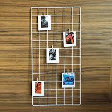 Memory Board Porta Fotos Mural De Fotos ,Tela, Grade Aramada 30X60cm, Painel De Foto Porta Retrato, Casa E Decoração