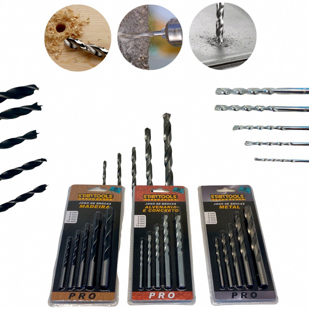 Juego De 5 Brocas De Corte Para Metal/Madera - Carburo, 6x11x60 Mm, Para Tallar, Pulir Y Grabar