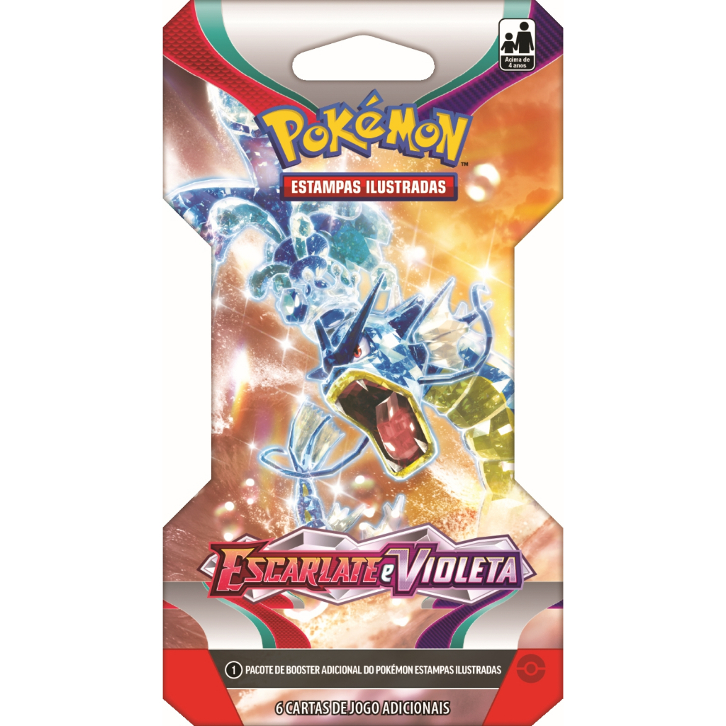 Blister Unitário Escarlate e Violeta COPAG Original Pacote 6 Cartas Pokémon  TCG Booster