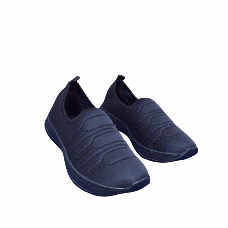 tênis calce facil feminino confortavel solado preto