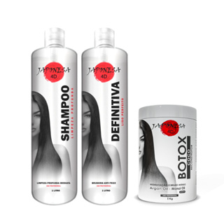 Kit Escova Progressiva Definitiva + B0tox Capilar Japonesa 4d