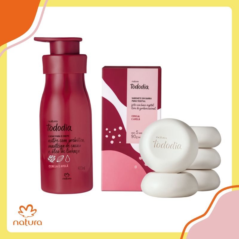 Hidratante e sabonete Natura - kit completo | Shopee Brasil