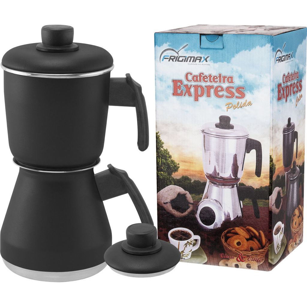 CAFETEIRA ECONOMICA EXPRESS 1,200 LITROS ALUMINIO COLOR - PRETO