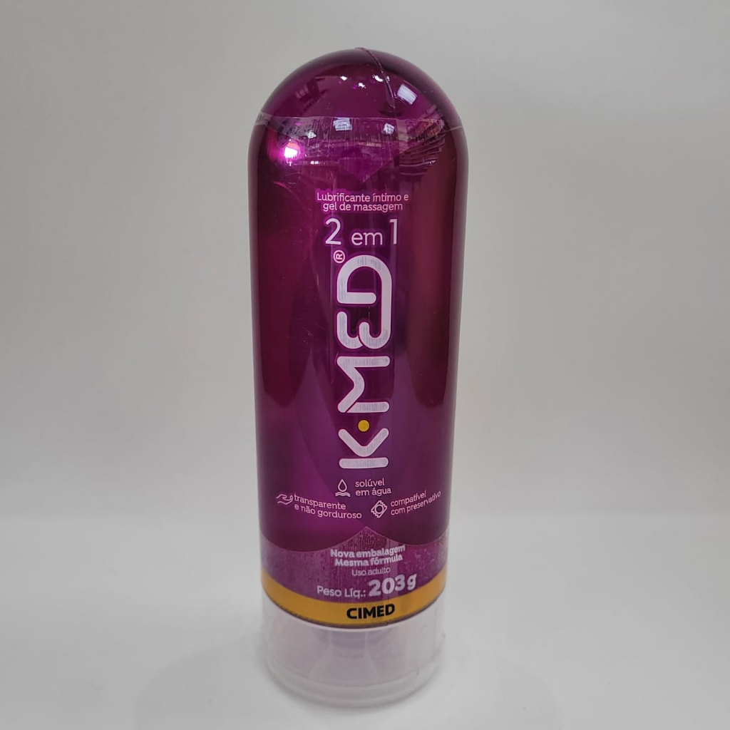 Gel lubrificante íntimo K-MED 2 em 1 203G | Shopee Brasil