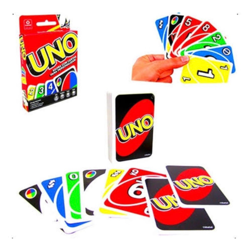 Uno Jogo Baralho Cartas Clássico Infantil Juvenil Original