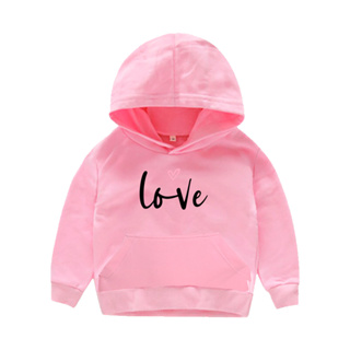 Casaco Moletom Infantil Estampado Blusão Love Unissex Menina Menino Queima de estoque