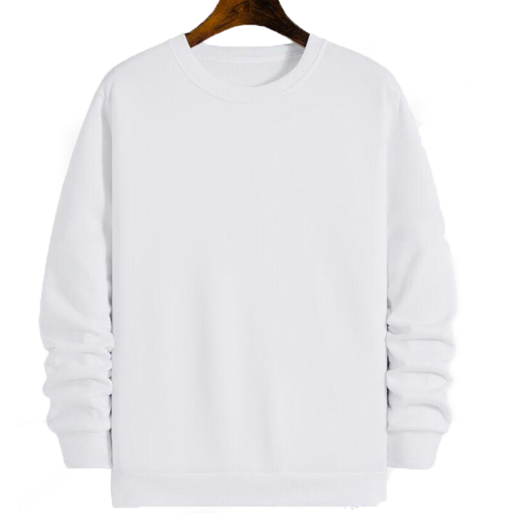 Moletom Gola Redonda Unissex Blusa De Frio Basico Careca Casaco Feminino Masculino Flanelado Liso Sem Estampa Algodão