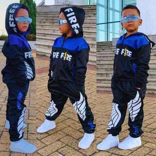 Conjunto Infantil Juvenil Free fire Angelical Blusa + Calça tamanhos 8 ao 14 anos