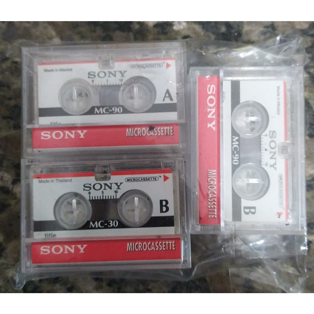 Lote Fitas K Microcassette Sony Para Gravador Shopee Brasil