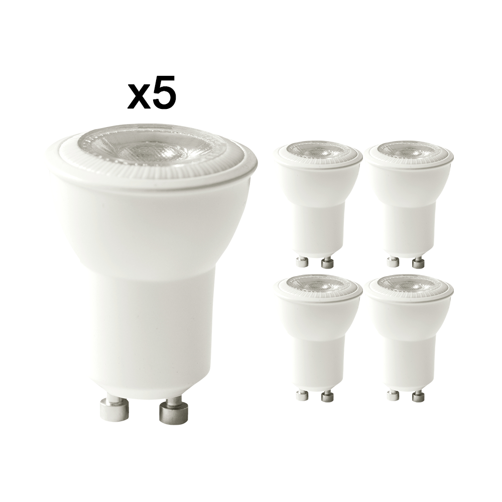 Kit 05 10 15 20 Lâmpadas Led Mr11 Mini Dicroica Gu10 3w 6000k Branco