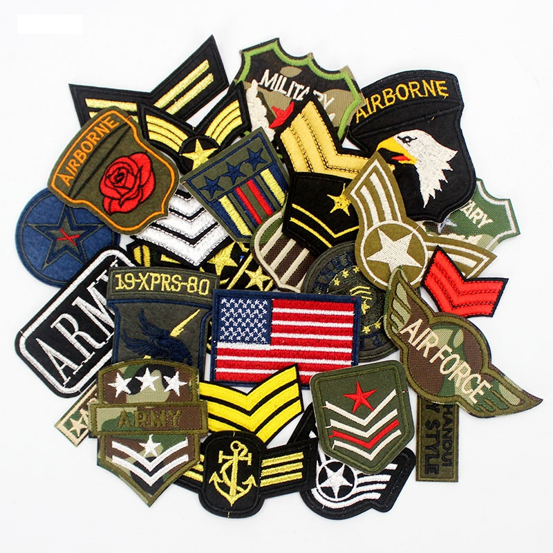 patch bordado para roupa autocolante militar exercito para jaquetas motos calças adesivo de roupa patches adesivos