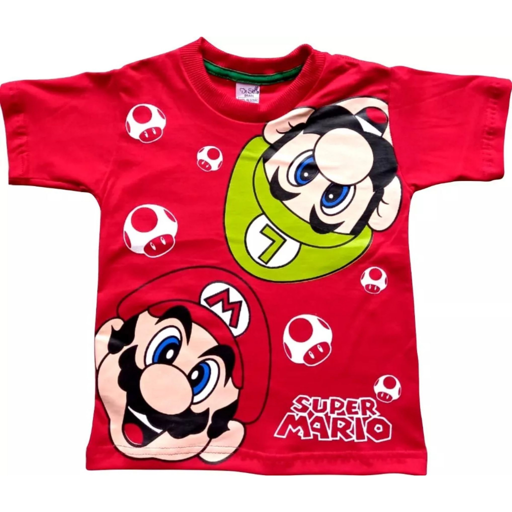 Camiseta Masculina Jogo Super Mario World Estampa Hd Md04