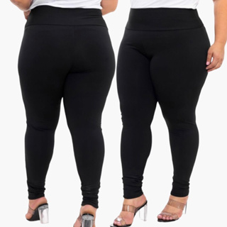 Legging Feminina Suplex Flanelada Plus Size - Calça Legg Peluciada