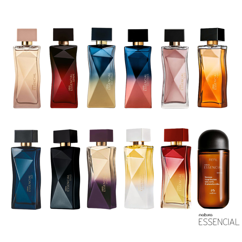 Essencial Deo Parfum Feminino Natura 100ml: Clássico, Ato, Supreme, Oud Vanilla, Oud Pimenta, Elixir, Mirra, Palo Santo, Oud, Estilo, Exclusivo ou Exclusivo Floral (Regular ou Refil)