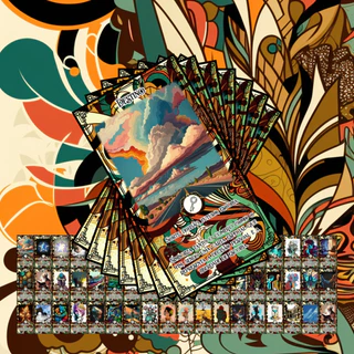 Tarot de Belline com Significados. Baralho Místico. Em Português. Deck com 53 Cartas com Ilustrações Exclusivas. Oráculo Artesanal Personalizado