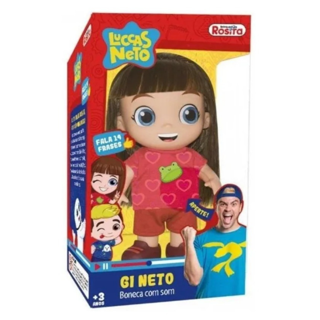 Boneca Rosita Gi Neto Aventureira Vermelha (Lucas Neto) | Shopee Brasil