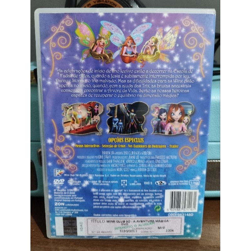 DVD: Winx Club - A Aventura Mágica | Shopee Brasil