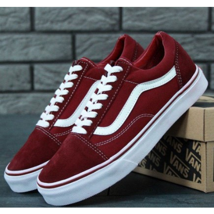 Tenis vans old store skool vermelho escuro