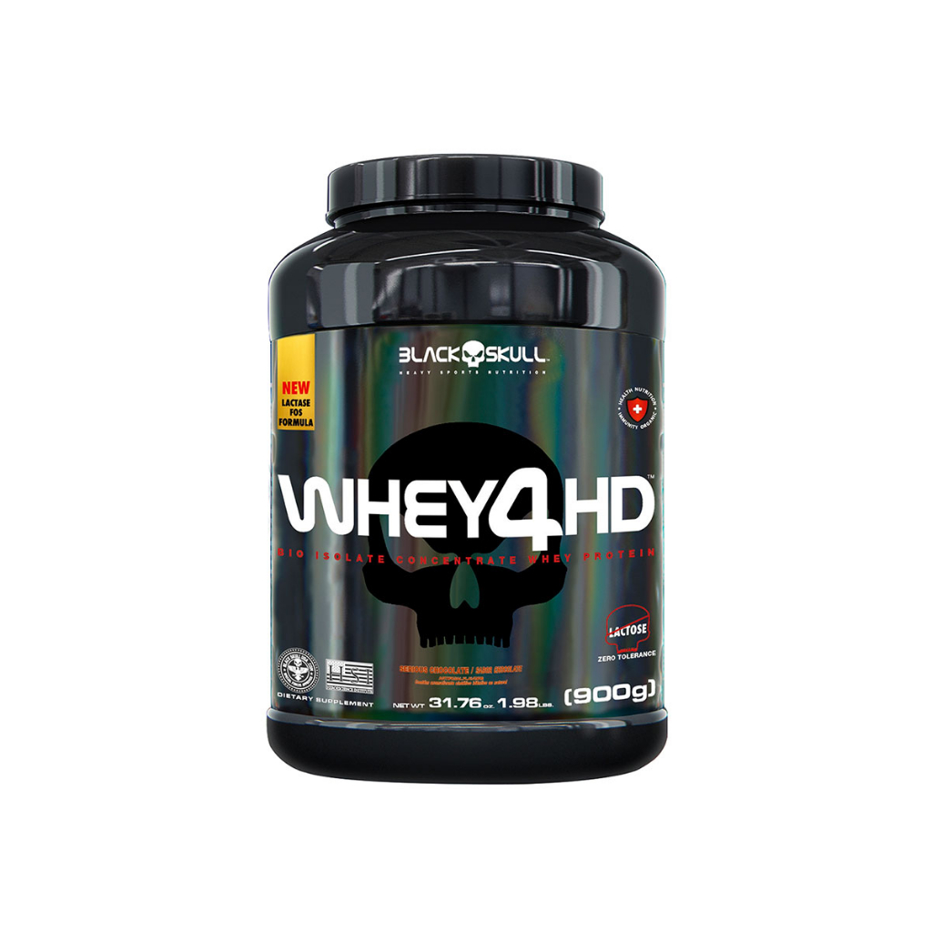 Whey 4hd Lactase 900g – Black Skull