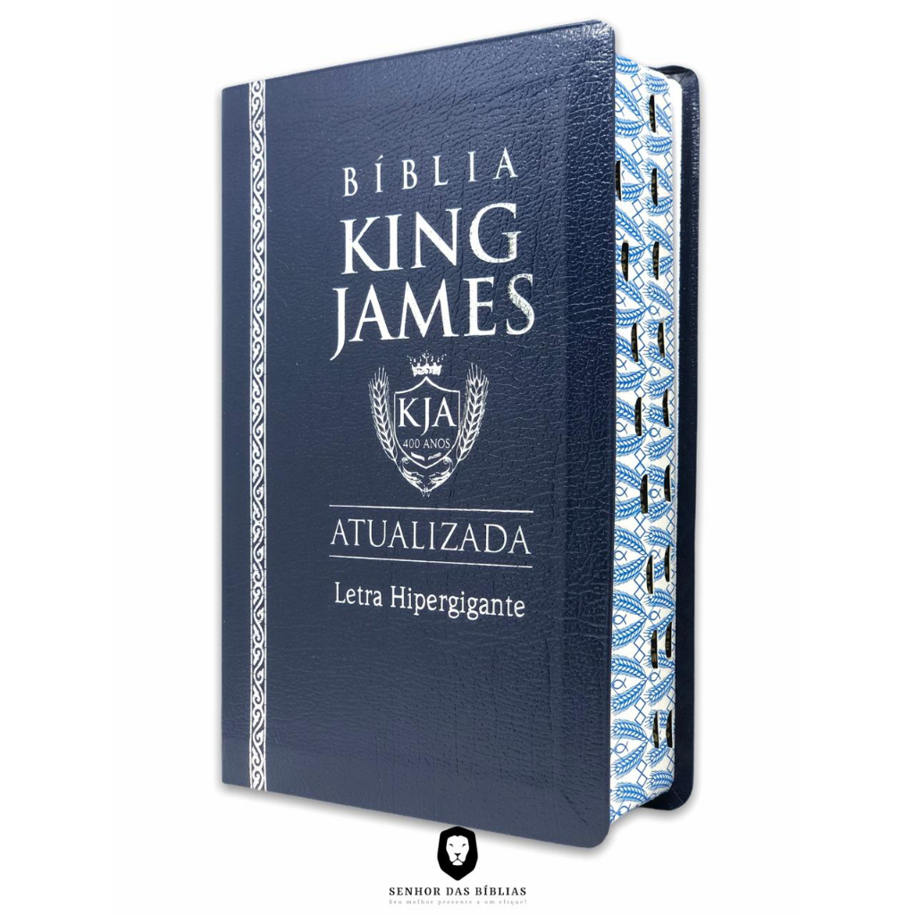Bíblia Sagrada King James letra Hipergigante Capa Covertex Com Índice