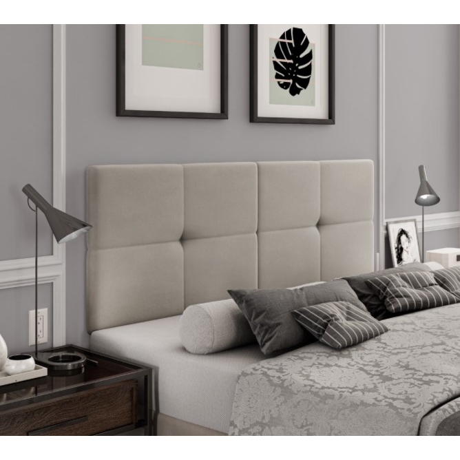 Cabeceira Casal 140cm x 55cm para Parede Suspensa Bruna Cama Box