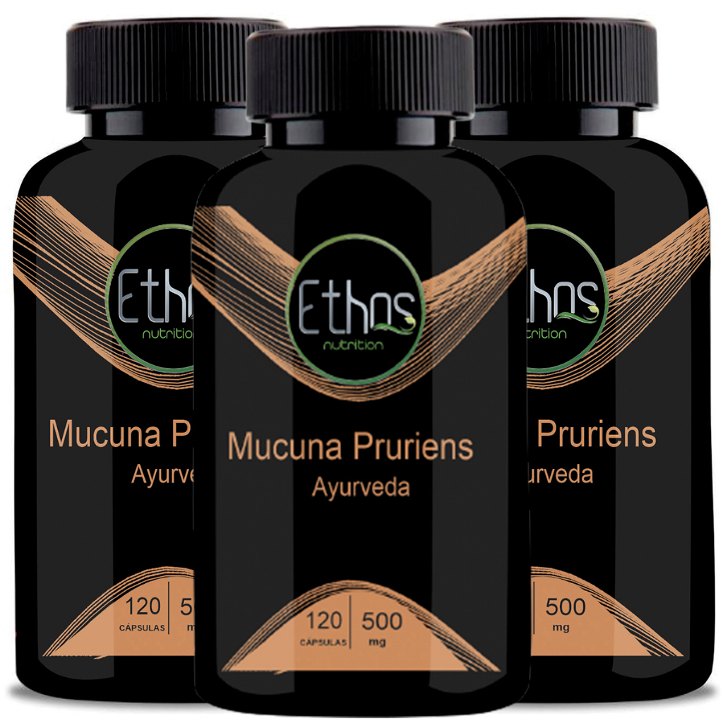 SBM Mucuna Pruriens Capsules 500mg - 99% L-Dopa, Natural Vegan Brain Support (90 Caps)