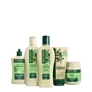 Kit Bio Extratus Antiqueda (250mL/g) Shampoo, Condicionador, Banho de Creme, Finalizador e Extrato