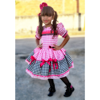 Vestido quadrilha best sale infantil luxo