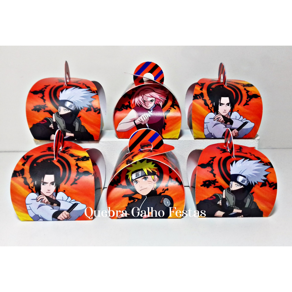 50 Copos Personalizados com nome Lembrancinha Aniversário NARUTO SHIPPUDEN  Anime Naruto Desenho kakashi, sasuke, sakura decoração KIT FESTA