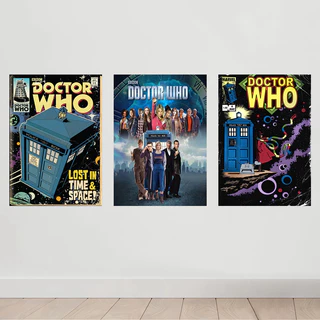 Quadro Decorativo Doctor Who Série - Placa Decorativa em MDF