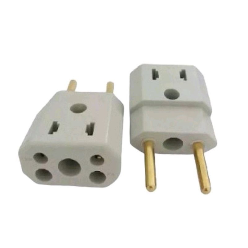 2 Unidades Adaptador Bob Esponja Tomada Pino Fino 10a/20a