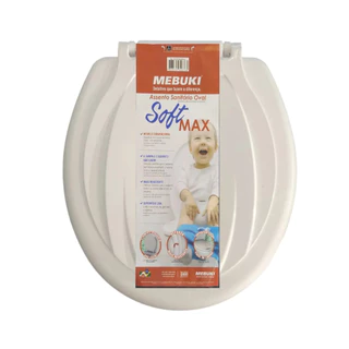 Assento sanitário Tampa vaso soft Max fechamento suave Fácil instalação