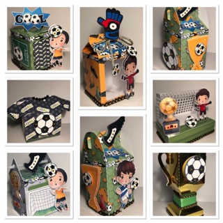 kit personalizado infantil Futebol ( Combo de 5 peças por modelo)