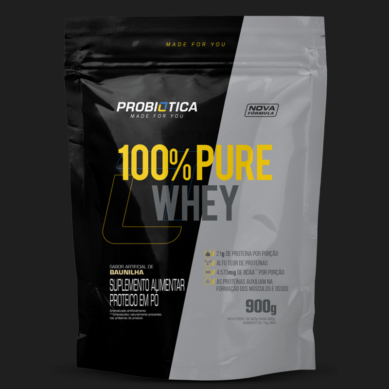 Whey Protein 100% Pure – Probiótica – 900g