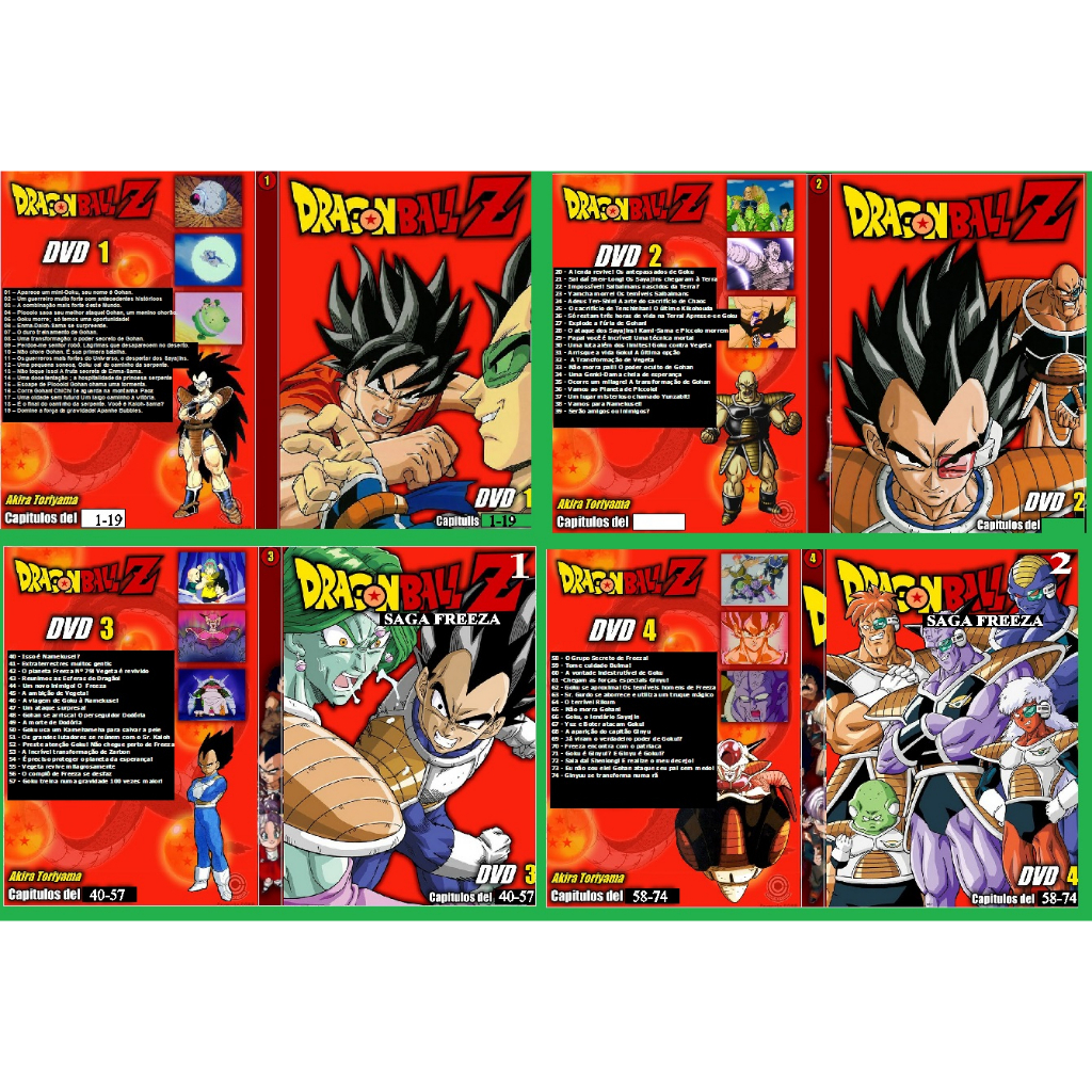 Dragon Ball Z Completo 16 Dvd Dublado Shopee Brasil