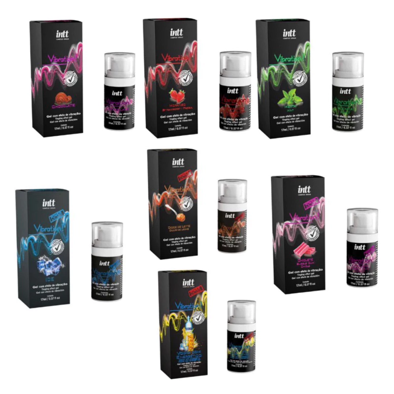 Vibrador Liquido Vibration Power Facilitador De Orgasmo Intt 17ml - Vários Sabores Vibrador Líquido