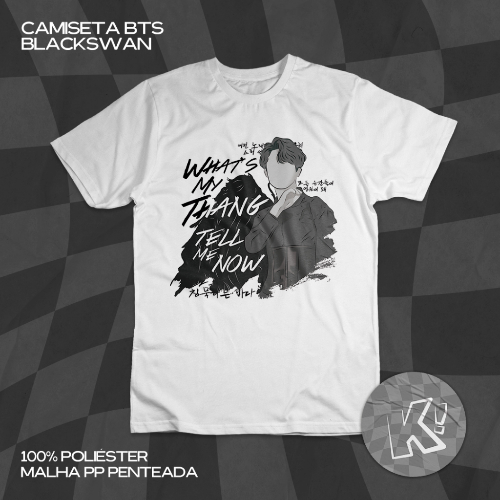 Camiseta KPOP BTS - Black Swan