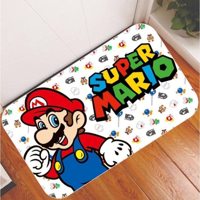 Tapete Criativo Super Mario Emborrachado Criativo Presente Capacho