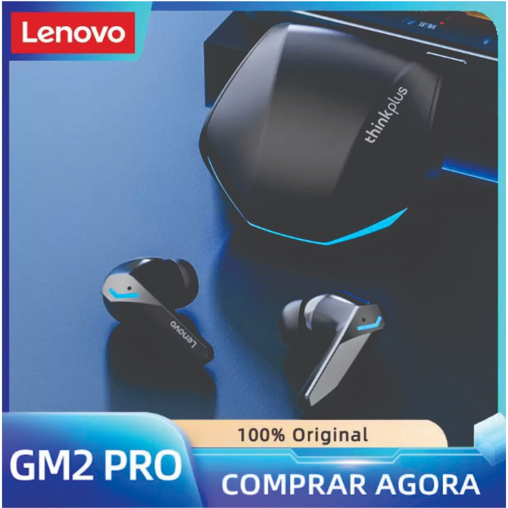 Fone De Ouvido Lenovo Think Plus Gm2 Pro Original - Cor Preto | Shopee ...