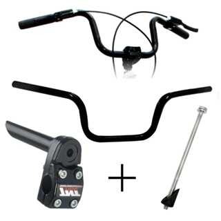 Guidão Para Bicicleta Tipo CG Titan Kit Com Mesa Alumínio 22,1mm + Parafuso Expander