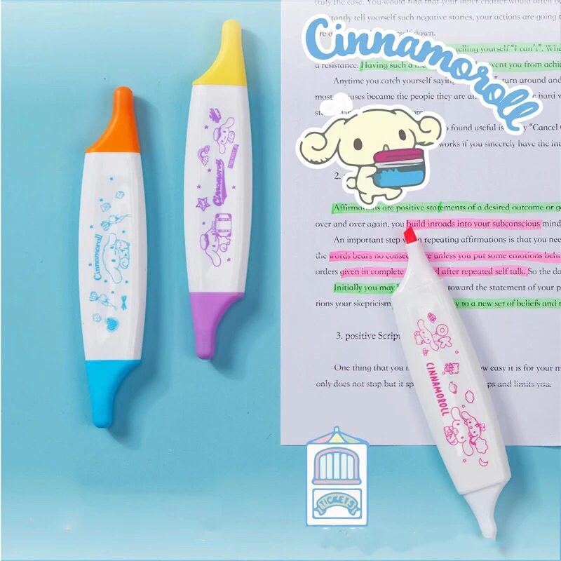 Caneta marca-texto “Turma da Kitty - Cinnamoroll”
